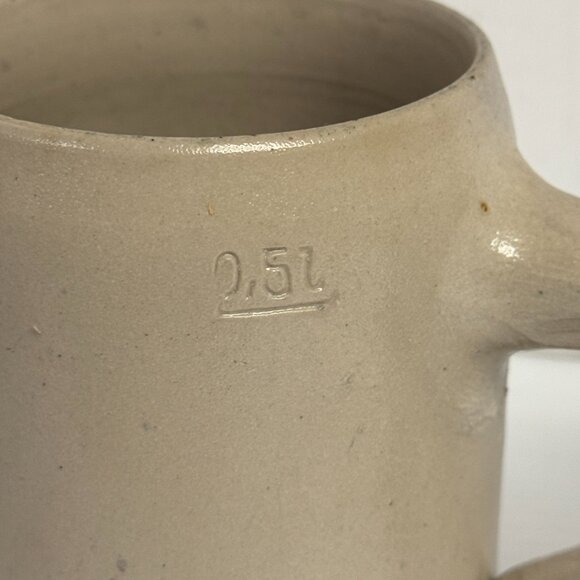 Vintage HB Hofbrauhaus Beer Stein Mug Blue Logo .5 L Stoneware W. Germany -1202 - Picture 5 of 10